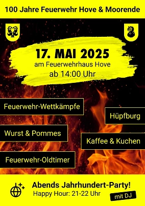 100 Jahre Hove und Moorende 100 Jahre Hove und Moorende © Feuerwehr Hove
